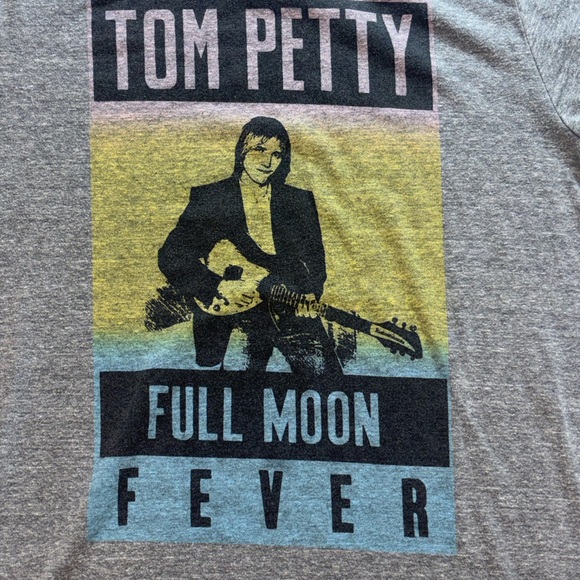 Tom Petty Full Moon Fever Tour Band T-Shirt Medium Gray Merch Cotton Indie - Picture 7 of 8